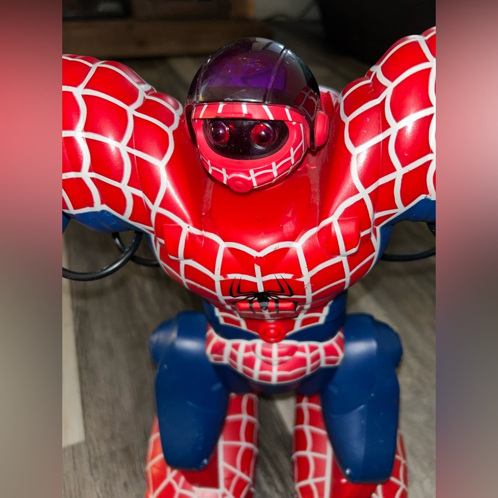 Red and Blue Action Figure Toy